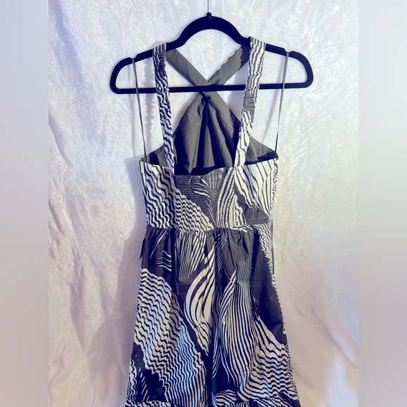 EXPRESS Halter Tiered Poplin Dress - Picture 8 of 10